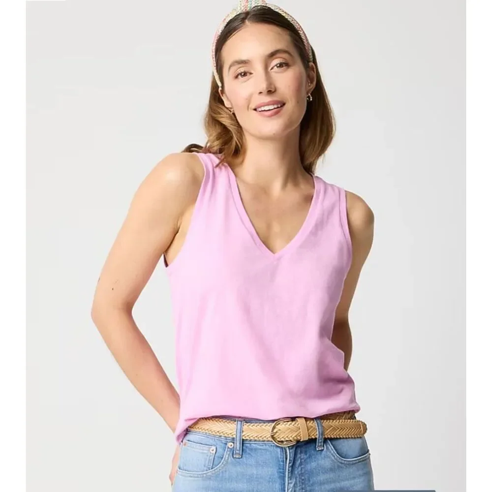 J Crew Slub Cotton V-Neck Tank, size XS - Picture 1 of 6